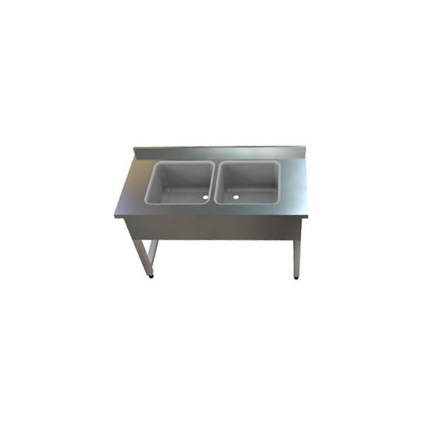 SUD-6120-54 Double Sink Workbench